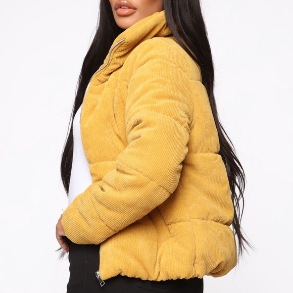 Fashion Nova Corduroy Puffer Jacket - Picture 2 of 4